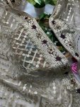 DESIGNER BUTTERFLY NET EMBROIDERY FOIL THREAD STONE WORK SAREE WITH UNSTITCHED BLOUSE PARTY WHOLESALE PRICE ETHNIC GARMENT 3 (7)
