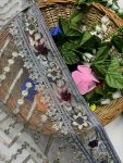 DESIGNER BUTTERFLY NET EMBROIDERY FOIL THREAD STONE WORK SAREE WITH UNSTITCHED BLOUSE PARTY WHOLESALE PRICE ETHNIC GARMENT 4 (3)