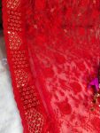 DESIGNER BUTTERFLY SILK AARI MIRROR DIAMOND WORK SAREE WITH UNSTITCHED BLOUSE FESTIVAL WHOLESALE PRICE ETHNIC GARMENT (5)