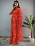 DESIGNER BUTTERFLY SILK AARI MIRROR DIAMOND WORK SAREE WITH UNSTITCHED BLOUSE FESTIVAL WHOLESALE PRICE ETHNIC GARMENT (5)