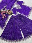 DESIGNER CHINON SILK EMBROIDERY CODING SEQUENCE WORK TOP PALAZZO WITH DUPATTA FESTIVAL WEAR WHOLESALE PRICE ETHNICGARMENT (6)