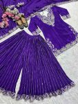 DESIGNER CHINON SILK EMBROIDERY CODING SEQUENCE WORK TOP PALAZZO WITH DUPATTA FESTIVAL WEAR WHOLESALE PRICE ETHNICGARMENT (6)