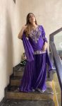 DESIGNER CHINON SILK EMBROIDERY CODING SEQUENCE WORK TOP PALAZZO WITH DUPATTA FESTIVAL WEAR WHOLESALE PRICE ETHNICGARMENT (6)