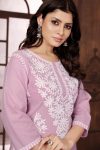 DESIGNER COTTON CHICENKARI EMBROIDERY WORK TOP PALAZZO FESTIVAL WEAR WHOLESALE PRICE ETHNIC GARMENT 1 (3)