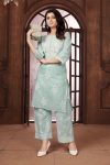 DESIGNER COTTON CHICENKARI EMBROIDERY WORK TOP PALAZZO FESTIVAL WEAR WHOLESALE PRICE ETHNIC GARMENT 3 (2)