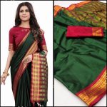 DESIGNER COTTON SILK ZARI WEAVING WORK SAREE WITH UNSTITCHED BLOUSE FESTIVAL WEAR WHOLESALE PRICE ETHNIC GARMENT (6)