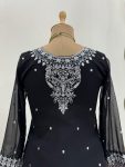 DESIGNER GEORGETTE THREAD SEQUENCE WORK TOP LEHENGA WITH DUPATTA WEDDING WEAR WHOLESALE PRICE ETHNIC GARMENT (6)