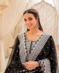 DESIGNER GEORGETTE THREAD SEQUENCE WORK TOP LEHENGA WITH DUPATTA WEDDING WEAR WHOLESALE PRICE ETHNIC GARMENT (6)