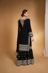 DESIGNER GEORGETTE THREAD SEQUENCE WORK TOP LEHENGA WITH DUPATTA WEDDING WEAR WHOLESALE PRICE ETHNIC GARMENT (6)