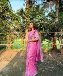DESIGNER GOLD CRUNCHY THREAD SEQUENCE EMBROIDERY WORK SAREE WITH STITCHED BLOUSE PARTY WHOLESALE PRICE ETHNIC GARMENT (7)