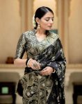 DESIGNER LICHI SILK ZARI WEAVING WORK SAREE WITH UNSTITCHED BLOUSE FESTIVAL WEAR WHOLESALE PRICE ETHNIC GARMENT 1 (1)