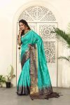 DESIGNER ROW SILK MEENAKARI ZARI WORK SAREE WITH UNSTITCHED BLOUSE FESTIVAL WEAR WHOLESALE PRICE ETHNIC GARMENT (16)