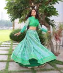 DESIGNER TUSSAR SILK PRINT ZARI WEAVING WORK LEHENGA CHOLI FESTIVAL WEAR WHOLESALE PRICE ETHNIC GARMENT (9)