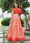 DESIGNER TUSSAR SILK PRINT ZARI WEAVING WORK LEHENGA CHOLI FESTIVAL WEAR WHOLESALE PRICE ETHNIC GARMENT (7)