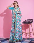 DESIGNER VICHITRA SILK CROCHET WITH DIGITAL PRINT FLORAL WORK SAREE WITH UNSTITCHED BLOUSE PARTY WHOLESALE PRICE ETHNIC GARMENT (19)