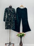 DESIGNER VISCOSE VELVET EMBROIDERY SEQUENCE WORK TOP PALAZZO FESTIVAL WEAR WHOLESALE PRICE ETHNIC GARMENT (4)