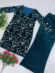 DESIGNER VISCOSE VELVET EMBROIDERY SEQUENCE WORK TOP PALAZZO FESTIVAL WEAR WHOLESALE PRICE ETHNIC GARMENT (4)