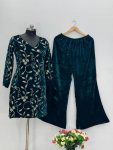 DESIGNER VISCOSE VELVET EMBROIDERY SEQUENCE WORK TOP PALAZZO FESTIVAL WEAR WHOLESALE PRICE ETHNIC GARMENT (4)