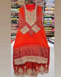 FANCY CHINON SILK EMBROIDERY SEQUENCE DIGITAL PRINT WORK TOP PALAZZO WITH DUPATTA FESTIVAL WEAR WHOLESALE PRICE ETHNIC GARMENT (9)