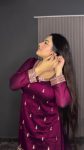 FANCY CHINON SILK EMBROIDERY WORK TOP PALAZZO WITH DUPATTA PARTY WEAR WHOLESALE PRICE ETHNIC GARMENT (3)