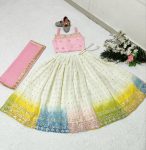 FANCY GEORGETTE DIGITAL PRINTED EMBROIDREY SEQUENC EWORK KID’S LEHENGA CHOLI WITH DUPATTA PARTY WEAR WHOLESALE PRICE ETHNIC GARMENT (3)