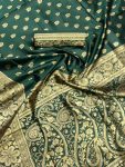 FANCY LICHI SILK ZARI WEAVING WORK SAREE WITH UNSTITCHED BLOUSE WEDDING WEAR WHOLESALE PRICE ETHNC GARMENT (6)