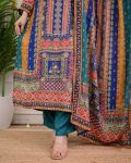 FANCY MUSLIN HAND WORK, ZARI WORK AND MIRROR TOP BOTTOM WITH DUPATTA FESTIVAL WHOLESALE PRICE ETHNIC GARMENT (29)