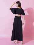 FASHIONABLE CREPE PLAIN ONE PIECE PARTY WEAR WHOLESALE PRICE ETHNIC GARMENT (5)