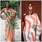 FASHIONABLE LINEN PRINTED WORK SAREE WITH UNSTITCHED BLOUSE PARTY WEAR WHOLESALE PRICE ETHNIC GARMENT (2)