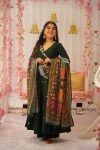 RICH LOOK CHINON SILK EMBROIDERY WORK GOWN BOTTOM WITH DUPATTA FESTIVAL WEAR WHOLESALE PRICE ETHNICGARMENT (3)