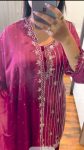 RICH LOOK CHINON SILK SEQUENCE THREAD EMBROIDERY WORK TOP SHARARA WITH DUPATTA FESTIVAL WEAR WHOLESALE PRICE ETHNIC GARMENT (14)