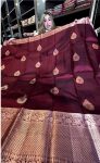 RICH LOOK LICHI SILK ZARI WEAVING WORK SAREE WITH UNSTITCHED BLOUSE FESTIVAL WEAR WHOLESALE PRICE ETHNIC GARMENT (3)