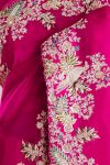 TRENDING JIMMY CHOO EMBROIDERY SEQUENCE THREAD CODING WORK SAREE WITH UNSTITCHED BLOUSE PARTY WEAR WHOLESALE PRICE ETHNIC GARMENT (3)