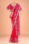 TRENDING RANGOLI SILK EMBROIDERY SEQUENCE WORK SAREE WITH UNSTITCHED BLOUSE PARTY WEAR WHOLESALE PRICE ETHNIC GARMENT (3)