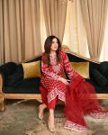 ATTRACTIVE GEORGETTE EMBROIDERY THREAD WORK TOP BOTTOM WITH DUPATTA PARTY WEAR WHOLESALE PRICE ETHNIC GARMENT (9)