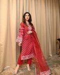 ATTRACTIVE GEORGETTE EMBROIDERY THREAD WORK TOP BOTTOM WITH DUPATTA PARTY WEAR WHOLESALE PRICE ETHNIC GARMENT (9)
