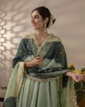 ATTRACTIVE GEORGETTE FANCY LACE PRINTED WORK GOWN WITH DUPATTA PARTY WEAR WHOLESALE PRICE ETHNIC GARMENT (2)