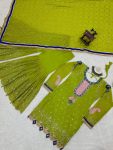 ATTRACTIVE GEORGETTE THREAD SEQUENCE WORK TOP SHARARA WITH DUPATTA FESTIVAL WEAR WHOLESALE PRICE ETHNIC GARMENT (5)