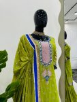 ATTRACTIVE GEORGETTE THREAD SEQUENCE WORK TOP SHARARA WITH DUPATTA FESTIVAL WEAR WHOLESALE PRICE ETHNIC GARMENT (5)