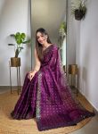 ATTRACTIVE JIMMY CHOO SEQUENCE EMBROIDERY THRAD WORK SAREE WITH UNSTITCHED BLOUSE FESVIVAL WEAR WHOLESALE PRICE ETHNIC GARMENT1 (3)