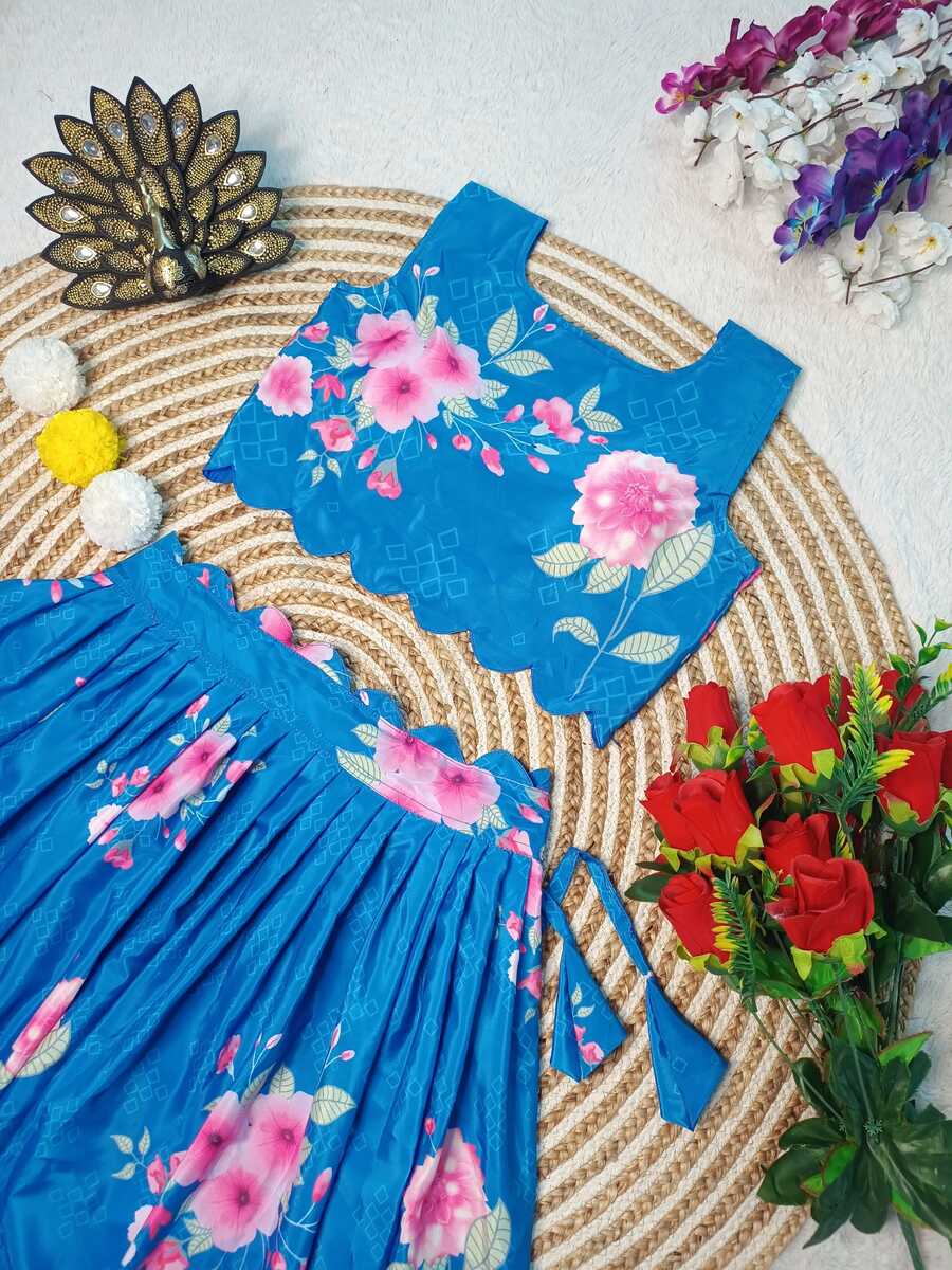 ATTRACTIVE NATURAL SILK DIGITAL PRINT WORK LEHENGA CHOLI FESTIVAL WEAR WHOLESALE PRICE ETHNIC GARMENT (1)