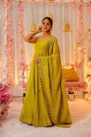 ATTRACTIVE ROMAN SILK SEQUENCE ZARI WORK TOP BOTTOM WITH DUPATTA WEDDING WEAR WHOLESALE PRICE ETHNIC GARMENT (2)