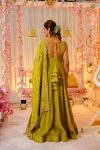 ATTRACTIVE ROMAN SILK SEQUENCE ZARI WORK TOP BOTTOM WITH DUPATTA WEDDING WEAR WHOLESALE PRICE ETHNIC GARMENT (2)
