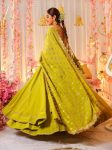 ATTRACTIVE ROMAN SILK SEQUENCE ZARI WORK TOP BOTTOM WITH DUPATTA WEDDING WEAR WHOLESALE PRICE ETHNIC GARMENT (2)