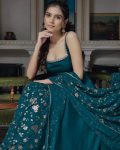 ATTRACTIVE SATIN SILK PLAIN GOWN WITH EMBROIDERY SEQUENCE WORK DUPATTA FESTIVAL WEAR WHOLESALE PRICE ETHNIC GARMENT (6)