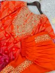 DESIGNER CHINON SILK DIGIAL PRINED EMROIDERY MIRROR WORK KAFTAN WITH DHOTI PARY WEAR WHOLESALE PRICE EHNIC GARMEN (6)