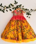 DESIGNER CHINON SILK EMBROIDERY SEQUENCE WORK KIDS LEHENGA CHOLI PARTY WEAR WHOLESALE PRICE ETHNIC GARMENT (3)