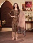 DESIGNER COTTON FOIL PRINTED WORK TOP BOTTOM WITH DUPATTA REGULAR WEAR WHOLESALE PRICE ETHNIC GARMENT (2)