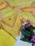DESIGNER CREPE CODING SEQUENCE EMBROIDERY WORK TOP BOTTOM WITH DUPATTA PARTY WEAR WHOLESALE PRICE ETHNIC GARMENT (5)