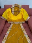 DESIGNER GEORGETTE CODING SEQUENCE WORK SAREE WITH UNSTITCHED BLOUSE PARTY WEAR WHOLESALE PRICE ETHNIC GARMENT (5)